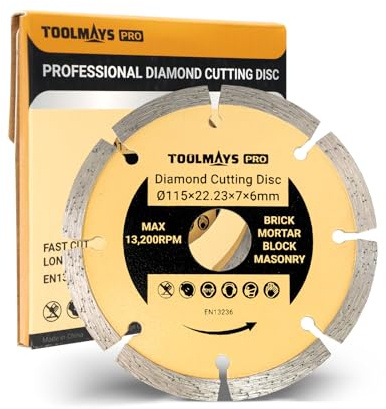 TOOLMAYS 115mm Diamond Mortar Rake Disc