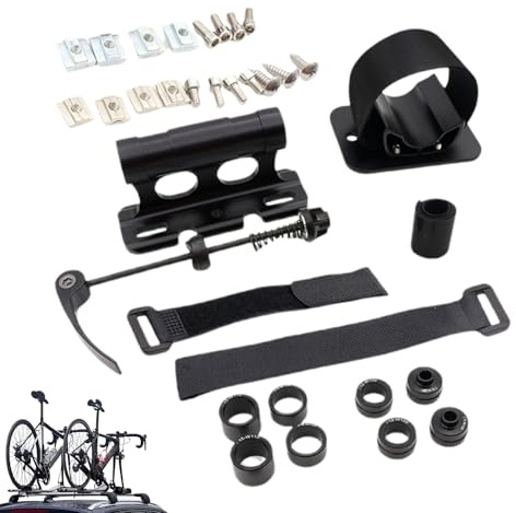 Huxibai Support De Vélo - Fixation De Vélo En Alliage | Support De Vélo Mural pour Voiture SUV Camion Transport