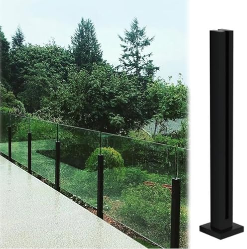 Tempered Glass Panels for Stairs Balconies Terraces Villas Glass Railing System with Clips & Posts for Outdoor Pool Safety Stylish & Design