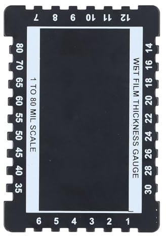 Manaje de Grosor Combarlé de Aluminio Película húmeda de Espesor de Espesor de Grosor de Pintura Construcción