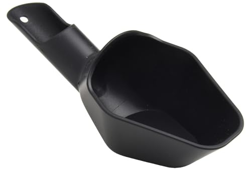 WIIYENA Pelle à café avec plateau doseur pour condiments - Nom de la pièce - Petite cuillère à café - Kit d'accessoires - Noir