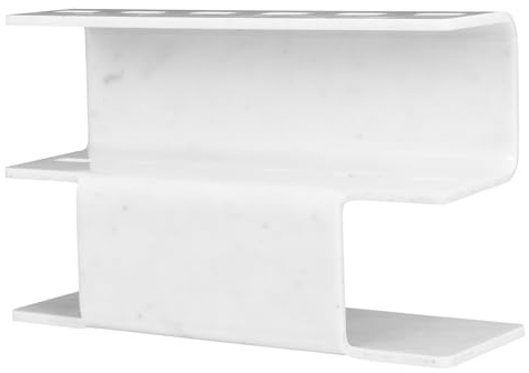 FRCOLOR Présentoir en Acrylique à 6 Trous pour Pinces à Épiler, Organisateur de Porte-pince à Épiler pour Extension de Cils, Support de Rangement Pratique pour Accessoires de Maquillage,
