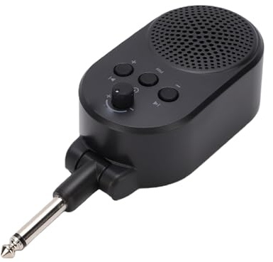 PUSOKEI Mini Amplificatore per Chitarra Elettrica, Amplificatore per Chitarra Ricaricabile Bluetooth da 5W con Spina da 6,35 Mm, Riproduzione di Accompagnamento USB, Controllo del