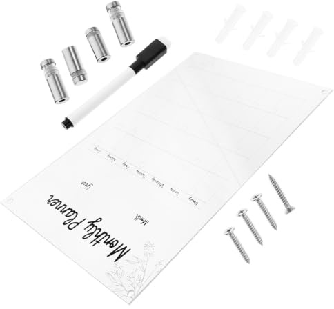 KOCKSHION Abwischbares Acryl Nachrichtenboard mit Hängendem Design Leichtes Memoboard für Wand Umweltfreundlich und Praktisch für Büro und Dekorative Nutzung