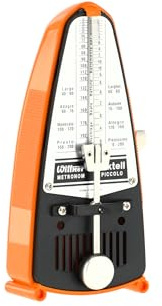 Wittner Metronom Taktell Piccolo Serie 830 - Plasthölje - Utan klocka - Orange - Mekanisk uppvridning - Inga batterier behövs - Tillverkad i Tyskland