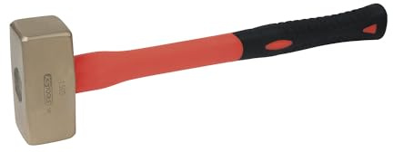 KS Tools 963.2068 BRONZEplus Fäustel 5000 g, mit Fiberglasstiel