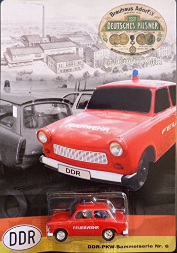 vielesguenstig-2013 DDR PKW-Modell - Trabant 601 Limousine - Feuerwehr - Deutsches Pilsner