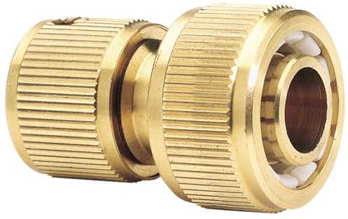 Draper 36201 Brass Garden Hose Connector, 3/4, Gold