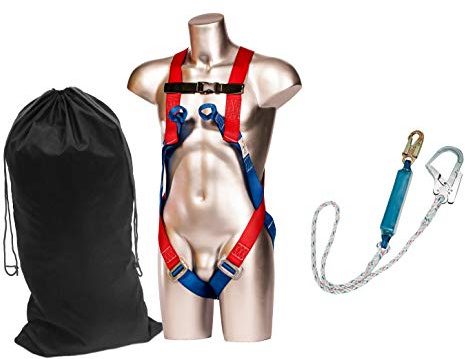 Fallschutz-Set- Industrie Fallschutzset- Absturzsicherung- inkl. Nylontasche m. Kordelzug