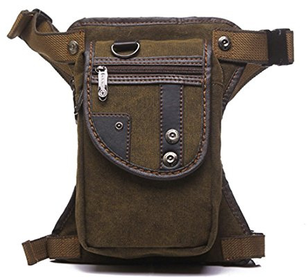 Canvas Motorrad Drop Beintasche für Männer Frauen Reisen Outdoor Tactical Wandern Klettern Radfahren Oberschenkel Hüfttasche Bauchtasche