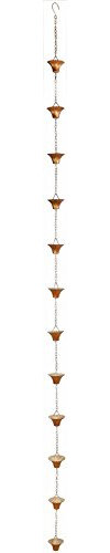 Esschert Design TH87 - Collana Antipioggia in Rame Argentato
