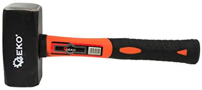 Geko G72287 Massette 2000 g avec manche en fibre de verre TPR, Multicolore