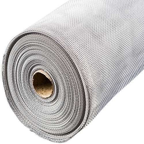 Stahlia Fliegengitter EDELSTAHL B x L: 120x200 CM Fliegennetz Fenster Balkontür Insektenschutz Gitter Lichtschachtabdeckung Edelstahlgewebe gegen Raten,Mäuse,Fliegen