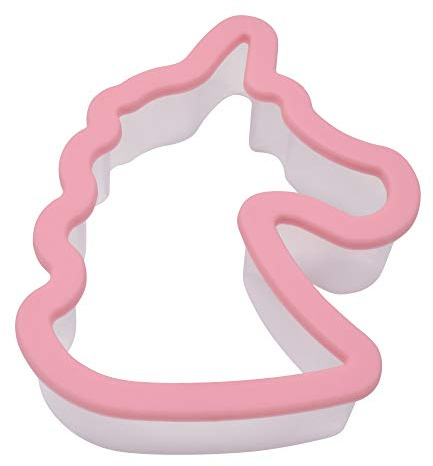 R & M International Unicorn Soft-Grip Cookie Cutter, One Size, Pink