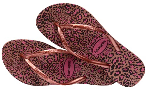 Havaianas Slim Animals Crocus Rosegolden Blush Flip-Flop da donna, Crocus Rose Golden Blush, 43/44 EU