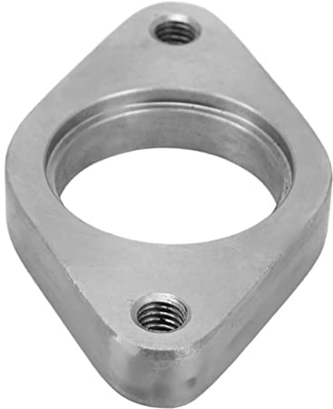 Brida de Escape 38 Mm Acero Inoxidable 2 Pernos Brida de Válvula de Descarga Externa Ajuste Universal para Autos Brida de Escape Diámetro Interior del producto: 38 Mm / 1,5 pulg.
