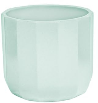 Ivyline Pflanzgefäß, Keramik, Mint Geo, 10,5 x 11 cm