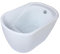 Vente-unique - Baignoire sabot - 165 L - 120 x 75 x 65 cm - Blanche - PICCOLA