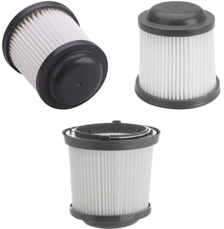 Masterpart 3 filtres plissés compatibles avec les aspirateurs à main sans fil Black & Decker Dustbuster Pivot