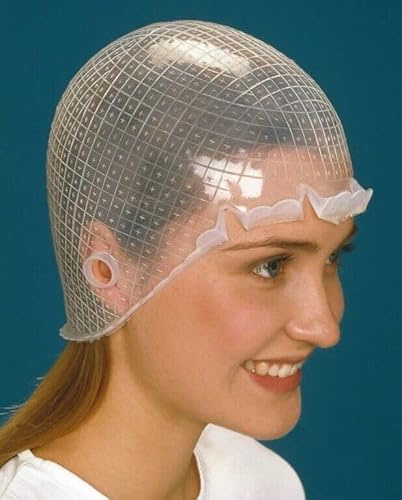 Mito Dielle anatomisches Friseur Strähnenhaube aus Silikon - Das Original Silikon Strähnenhaube mit Kreuzschliff - Made in Italien -Größe M