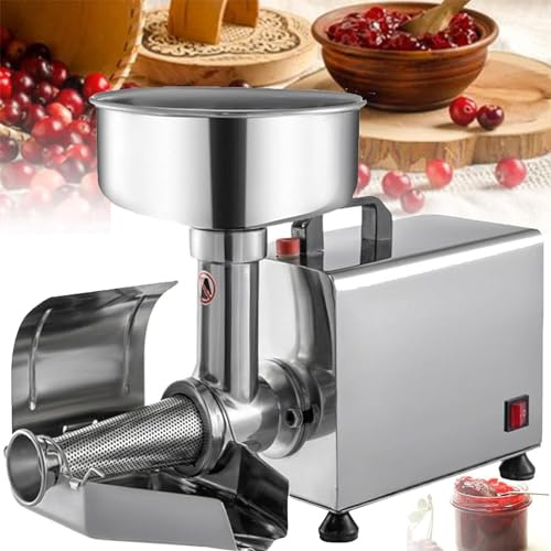 DPLWJPP Macchina per Passare Il Pomodoro Elettrica Commerciale,450w Colino per Alimenti E Macchina per Salse,per Passata di Pomodoro E Marmellate,220V