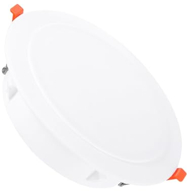 PATIKIL Placa de Cubierta de Techo de Resorte de 6 con Hebilla Blanco | Recorte de Luz Empotrada Downlight Tapa de Orificio Panel Decorativo, para Aberturas de Techo de 6.1-7.5