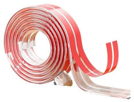 WJIAYAO Kantenschutz 5 Meter * 15 MM Kantenschutz, selbstklebend, weich, transparent, Silikonschutz, Tischabdeckung, Kinder-Antikollisionsschutz