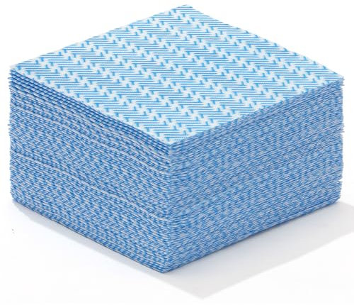 SUZZYVINE All Purpose Cleaning Cloths J Cloth Dish Cloths,Jay Cloth,Blue Cleaning Cloths,Soft and Quick-Drying can Be Used Repeatedly,Pack of 40(Blue)