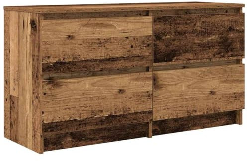 vidaXL Mobile Porta TV Legno Antico 100x35x54 cm in Legno Multistrato, Mobile TV, credenza TV, Armadio ad Alta fedeltà, banco TV, Mobile Porta TV