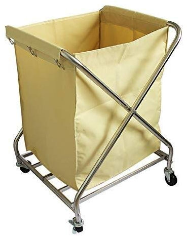 Korbwagen, gewerblicher Wäschewagen, mit Rädern, stabil, gewerblicher Rollkorb-Sortierwagen mit Abnehmbarer Tasche,