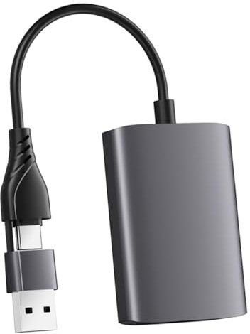 Happyyami Convertidor De Tipo c Adaptador Usb Tipo c Para Ordenador Portátil Doble Puerto Soporte Para Resolución Para Presentaciones Sala De Conferencias