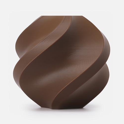 Bambu Lab - Filamento per stampante 3D, PLA Basic 1,75 mm, diametro preciso +/- 0,03 mm, stampa rapida RFID PLA, materiale di stampa 3D, Filamento Con Bobine, 1000 grammi, Marrone Cacao