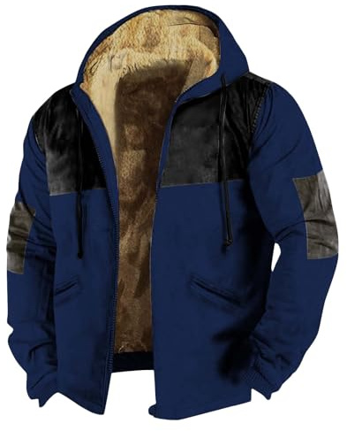 Vestes De Sport Homme Blouson Homme Hiver Zippée Baseball Blouson Printemps Imperméable Mi Saison Cyclisme Grande Taille Hiver Cargo Sport Vêtements Blitzangebote des Tages 2#blu 6XL