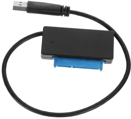 Mikinona Adaptateur USB vers Disque Dur Interne Câble Convertisseur Portable Compatible Stockage SSD Transfert Rapide S Noir