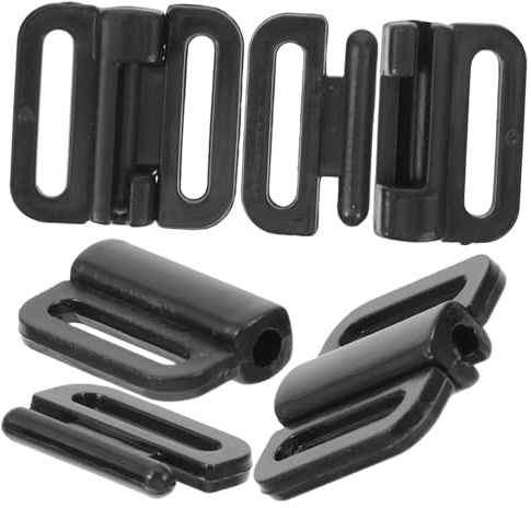 YARNOW 100 Juegos de Hebillas Delanteras Cierre Frontal Estable y Fácil de Reemplazar para Sujetadores de Lactancia de Plástico Negro para Accesorios de Ropa Interior