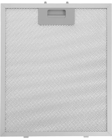 Filtro Cappa in Alluminio Argento, Filtro Antigrasso 32x26 Cm | Design Europeo Moderno, Struttura Rimovibile, per Cucine Aperte e Spazi Open Concept