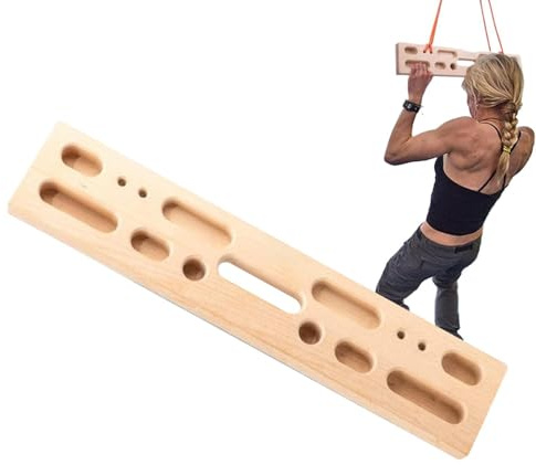 Wisylizv Hangboard Klettern – MultiGrip Aus Holz | Doorway Hangboard Fingertrainer | Für Indoor-Heimtraining, Fitness-Stärkung, Bouldern