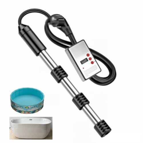Chauffe-eau Électrique À Immersion De 2500 W, Avec Affichage Numérique De La Température Et Arrêt Automatique, En Acier Inoxydable 304, Pour Usage Domestique Et Industriel.