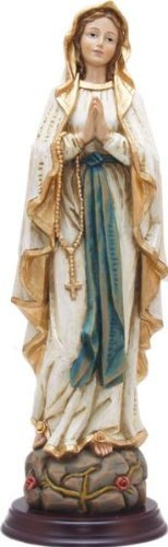Unbekannt Madonna, Madonna Lourdes, Holzoptik, Höhe 40cm