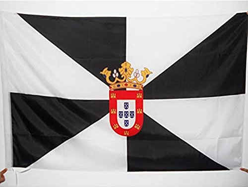AZ FLAG Bandera Ceuta 150x90 cm Poliéster 100D Funda | Uso interior y exterior Enseña de la ciudad de ceuta costuras dobles y bordes reforzados con funda para mástil