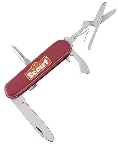 Happy People 19316 Der Echte Scout Kindertaschenmesser, Rot