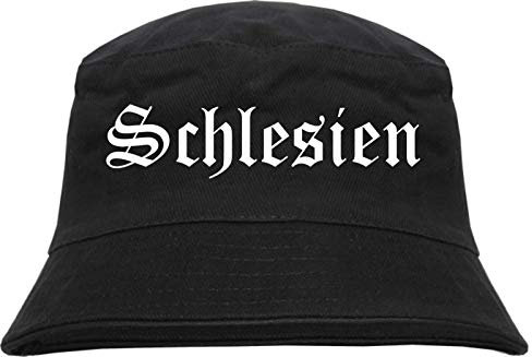 HB_Druck Schlesien Fischerhut - Bucket Hat Schwarz L/XL