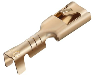 Heschen female spade quick splice crimp terminals 2.8mm crimp connector non insulated 100 pcs