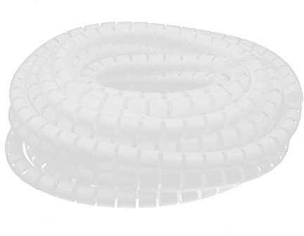 Aexit Filo avvolgente per cavi a spirale flessibile diametro 15mm bianco 10 metri con clip ID: 891578
