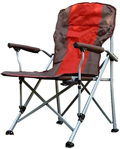 Silla Plegable para Exteriores, Estructura de Acero Resistente, Silla de Campamento portátil con portavasos, Uso para Festivales/Pesca/jardín/Playa, D