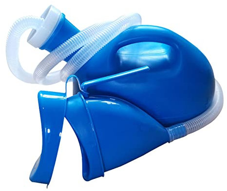 YNGJUENCP Urinal Mit Schraubenoberseite Für Frauen Und Männer, Toilette Camping Mobile Reise Nicht Verschütten Urinal Driving Pee-Flasche, Für Campingwagenreisen (blau)(Size:3pcs)