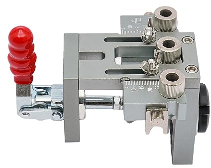3 in 1 Pocket Hole Jig Kit Holzbearbeitung Dübellehre Schrägloch Holzdübel Bohrschablone Set Bohrlehre Bohrloch Bohrhilfe Set Stanzer-Locator