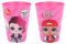Lot de 2 verres pour enfants 260 ml en plastique sans BPA Cadeau pour garçons (LOL SURPRICE)