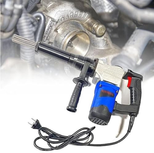 RayGenius Herramientas De Limpieza para Quitar El óXido 110v/220v Pistola Manual De Aguja para Quitar El óXido Adecuada para Tubos De Acero/Tuercas De Rosca/Cubierta De Barco/Brida,110V
