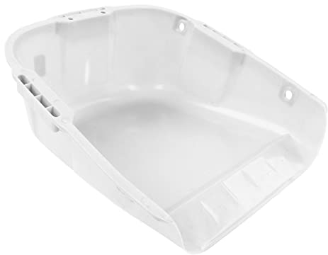 Uadme Paletta per Carichi Pesanti, Grande capacità, Doppio Manico, Plastica Resistente all'Usura, Ideale per Operazioni di Essiccazione del Grano(Bianco)